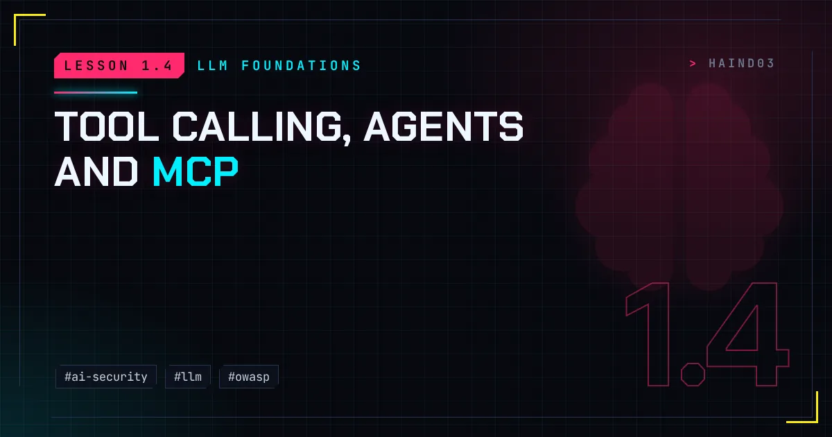 Tool calling, agents and MCP
