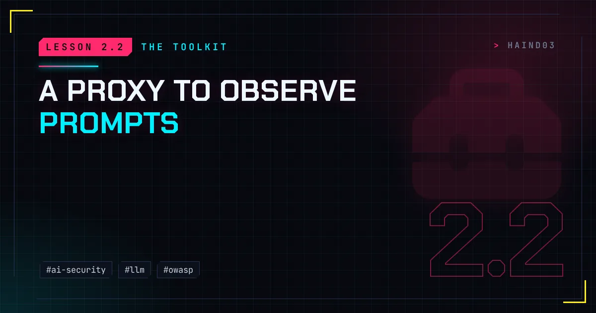 A proxy to observe prompts