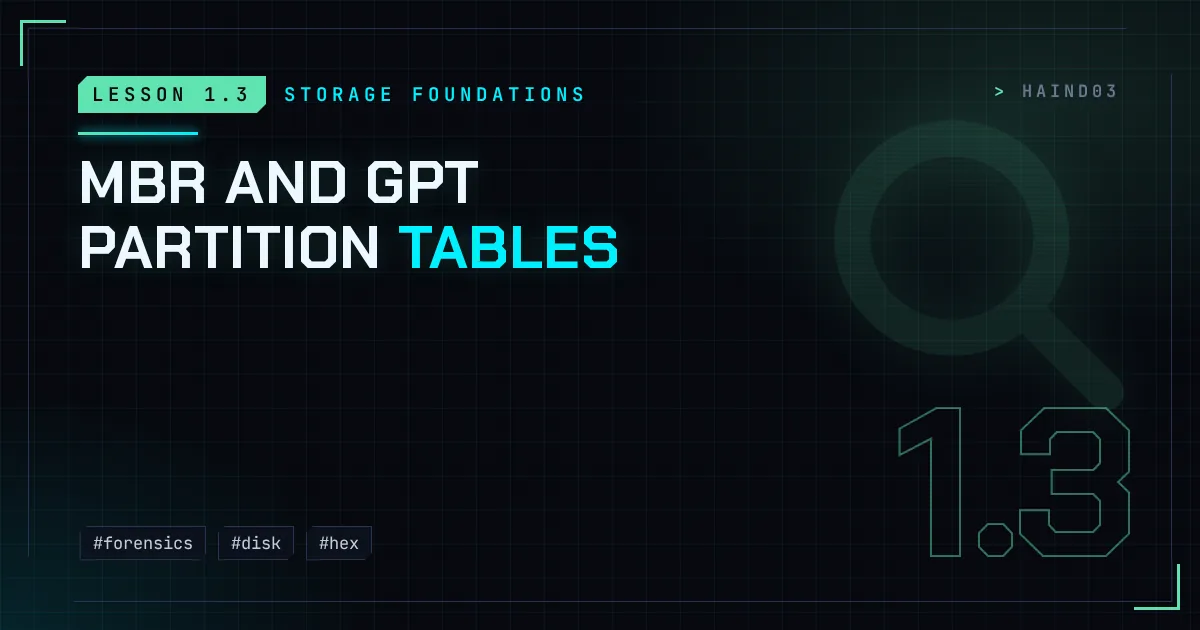 MBR and GPT partition tables