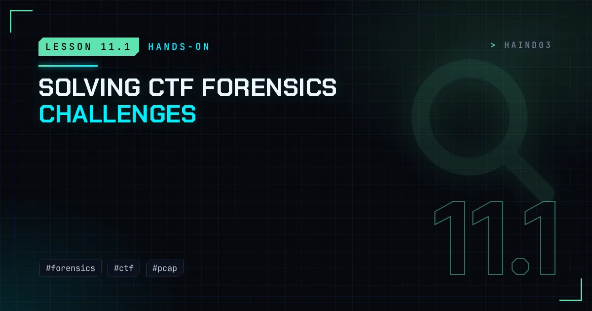 Solving CTF forensics challenges