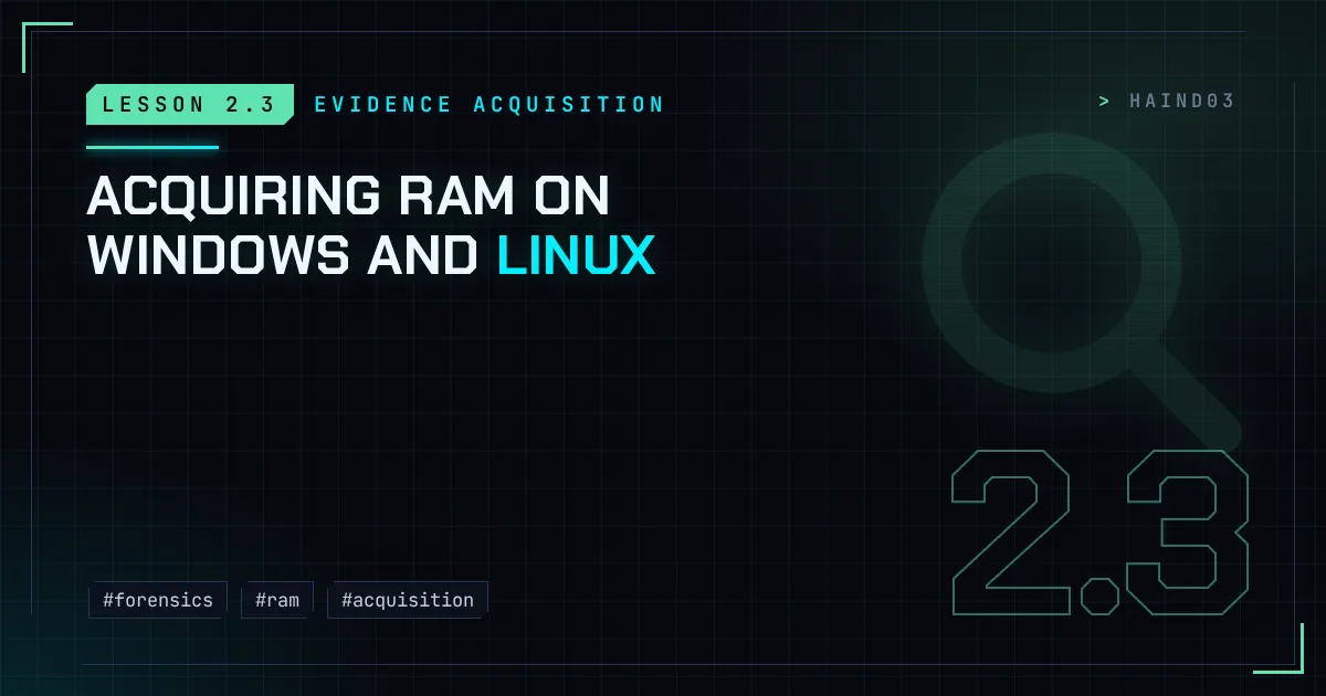 Acquiring RAM on Windows and Linux