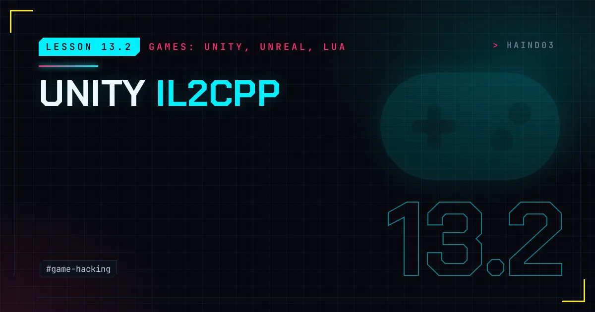 Lesson 13.2: Unity IL2CPP