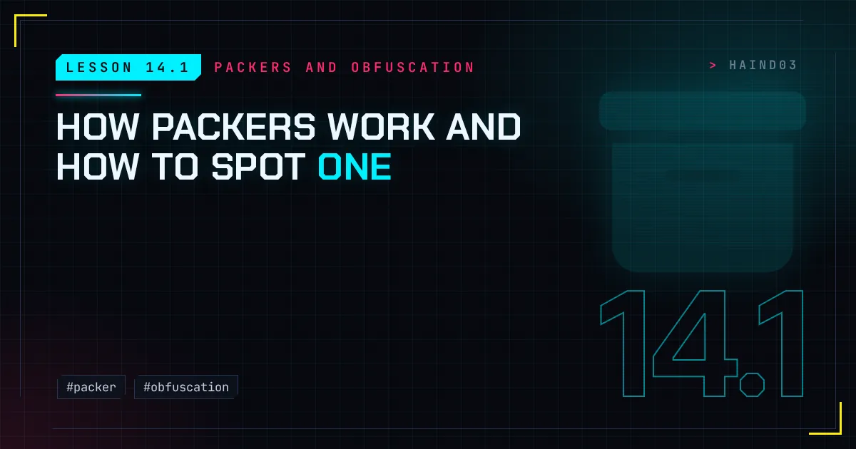 Lesson 14.1: How packers work and how to spot one
