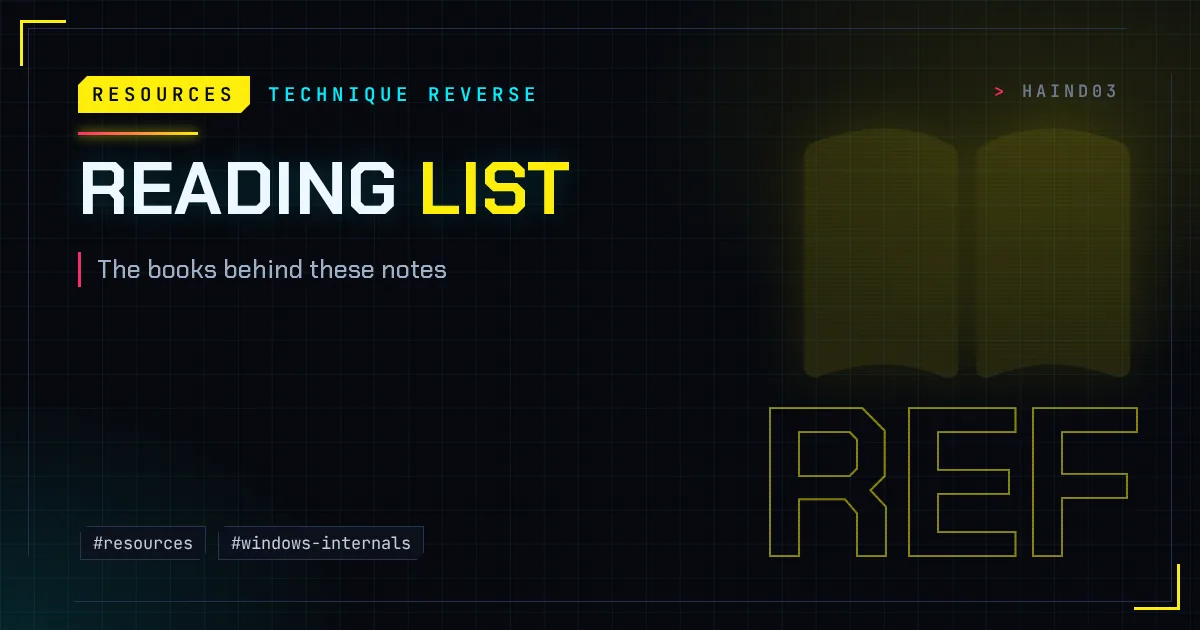Reading list: the books behind these notes