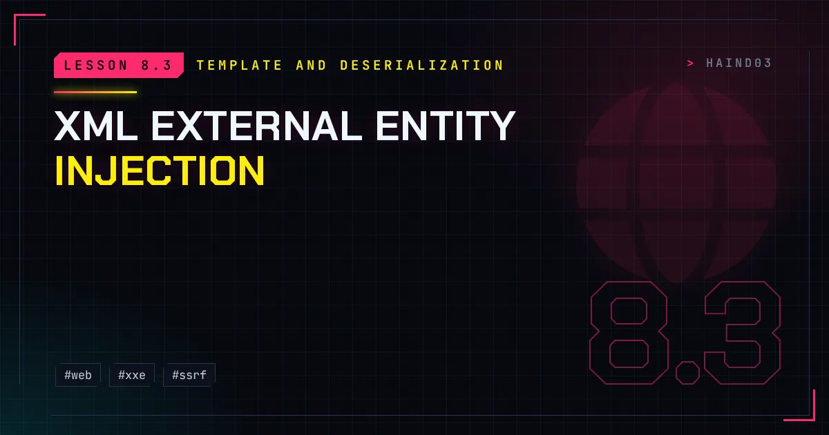 XML External Entity Injection