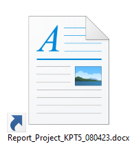 Shortcut properties in Process Explorer